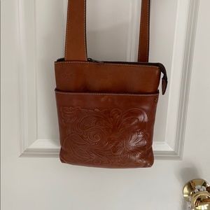 Patricia Nash brown cross body bag